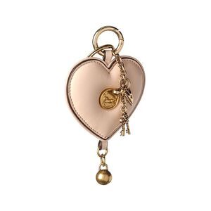 Chloé Symbols Heart Leather Key Ring